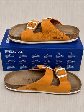 BIRKENSTOCK® Arizona Soft Footbed Leather Sandals - Unisex Size_ EU 41 =US 10